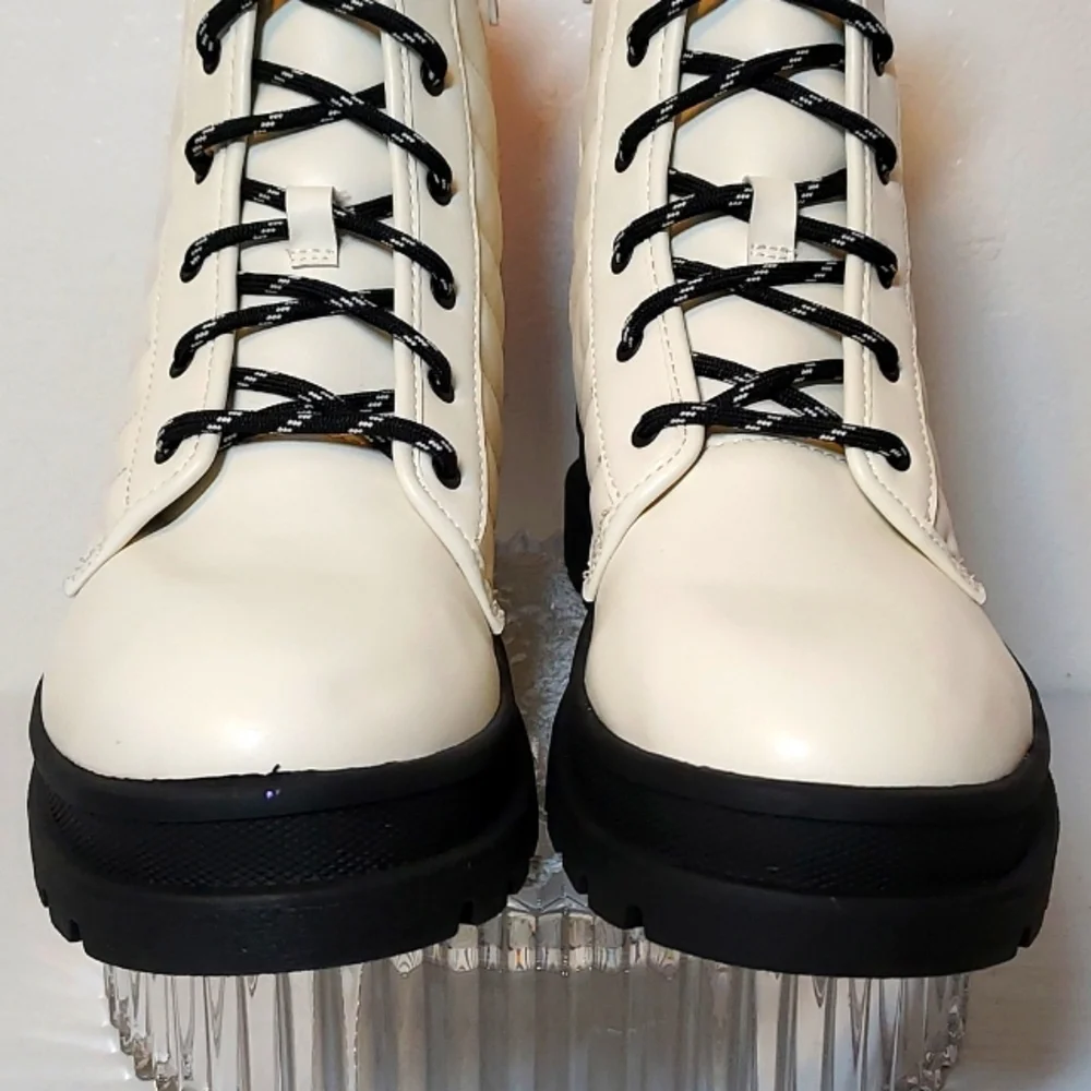 Girls Quilted Combat Boot